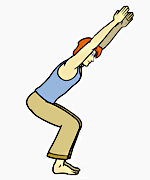 ,Chair Pose I,Utkatasana I,وضعیت صندلی 1,باشگاه علمی تخصصی یوگا پرنده آزاد کرج,