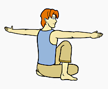 ,آردهاماتسی ایندرآسانا,وضعیت پیچ ستون فقرات نشسته,Half Spinal Twist,Ardha Matsyendrasana,باشگاه علمی تخصصی یوگا پرنده آزاد کرج,