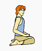 ,واجراسانا یا رعد نشسته ,The Vajrasana Pose,ویراسانا یا قهرمان,Hero Pose,Virasana,باشگاه علمی تخصصی یوگا پرنده آزاد کرج,
